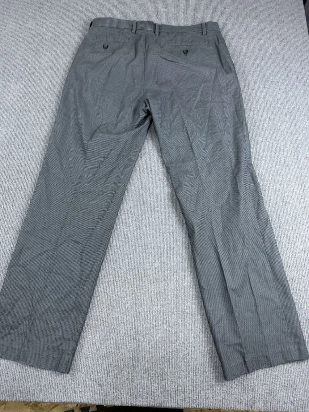 Banana Republic Mens Gray Tailored Fit Dress Pants 36x32 Flat Front